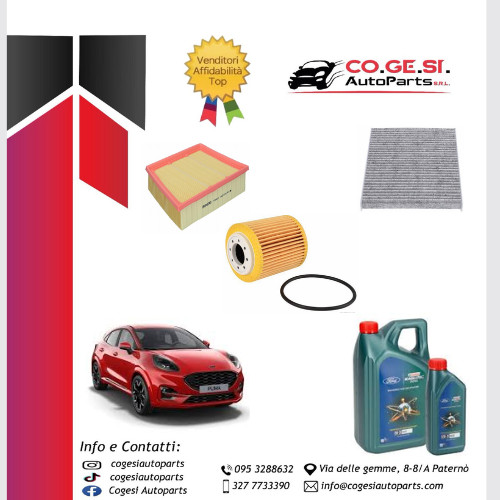 Kit tagliando filtri 6 lt - 3,