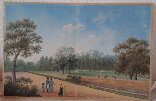 Antico acquerello biedermeier - acquerello,