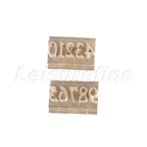 Stampo ottone stampa - , 0-9