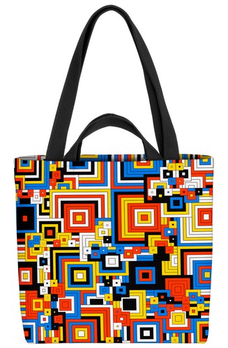 Borsa fantasia quadrati colori