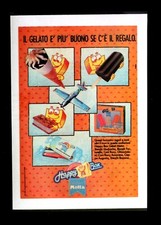 VINTAGE 1987 GELATI MOTTA HAPPY BOX AD / PUBBLICITÀ / WERBUNG / PUBLICITÉ RETRO 