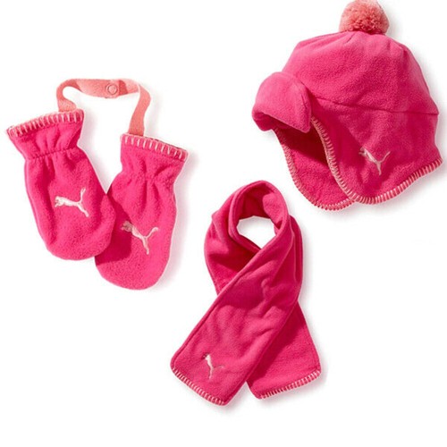 Set guanti cappello rosa - set,