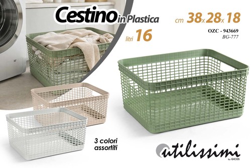 Cestino cesto plastica