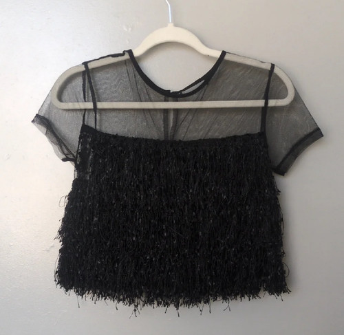 Zara top elegante nero - elegante,