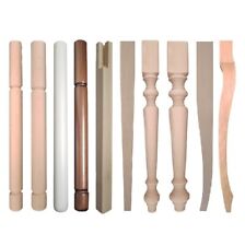 Set 4 gambe tavolo in legno di faggio vari modelli