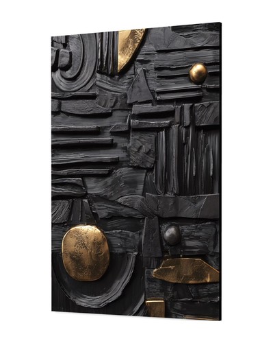 Quadro astratto oro moderno