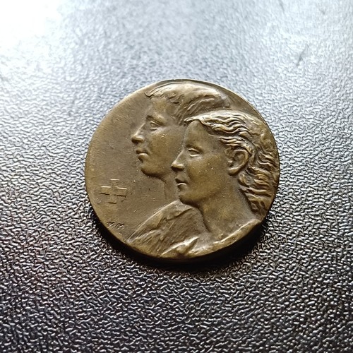 Medaglia spilla croce rossa - spilla,