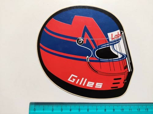 Adesivo gilles villeneuve - gilles,