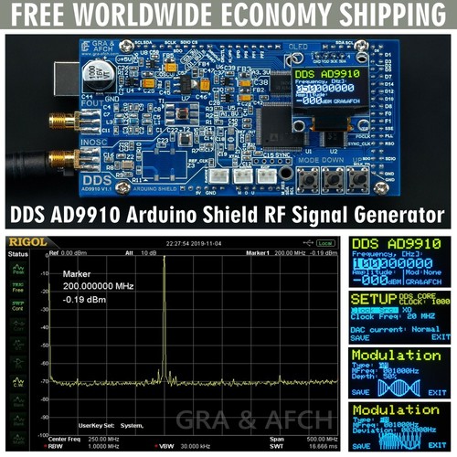 Dds ad9910 arduino - arduino, 600