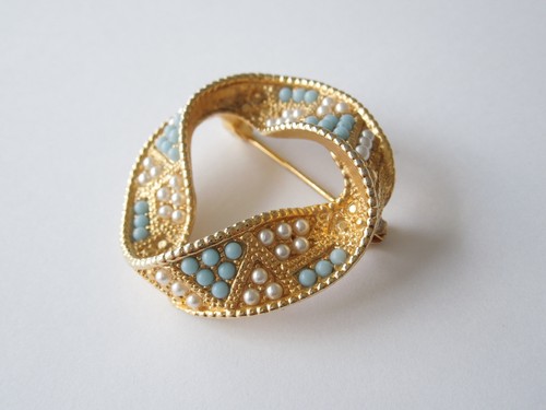 Spilla vintage colore oro - colore,