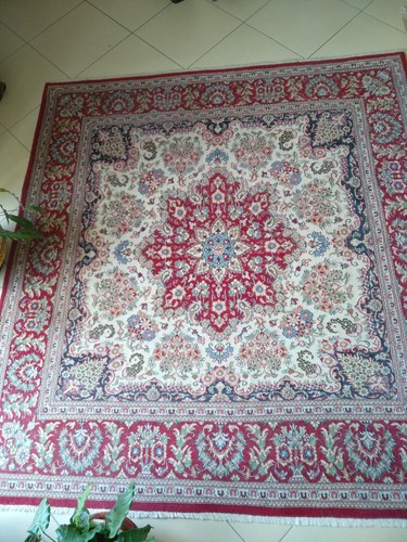Splendido tappeto persiano qum - tappeto,