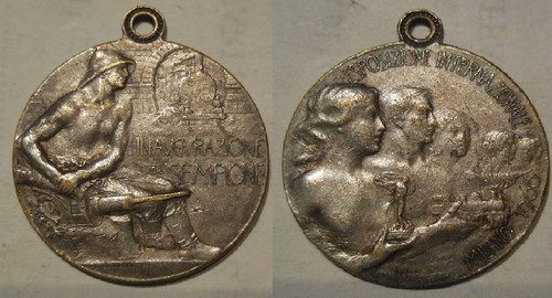 Medaglia inaugurazione traforo - medaglia,