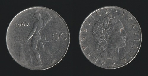 Lire 1960 vulcano italia - lire,