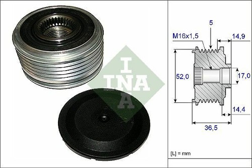 Puleggia alternatore rla - alternatore,
