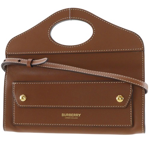 Burberry pocket clutch leather - burberry,