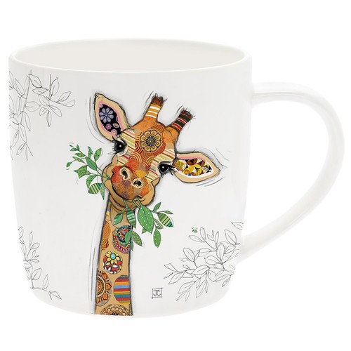 Tazza ceramica giraffa arte