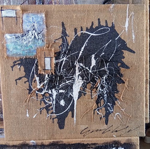 Quadro moderno dipinto - a, mano