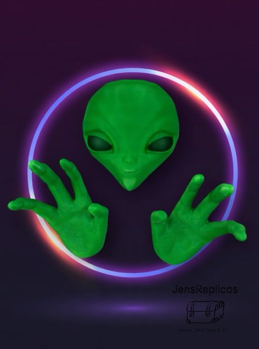 Alien head and hand - and, xfiles