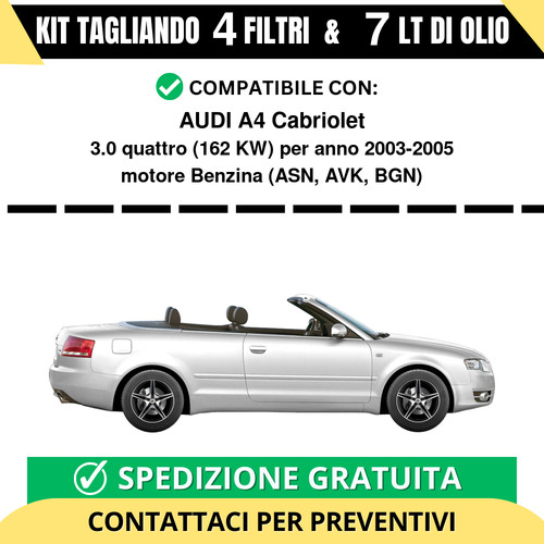 Tagliando per audi - tagliando, a4