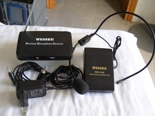 Radiomicrofono con archetto e chip lavalier Wireless Weisre wm-238b