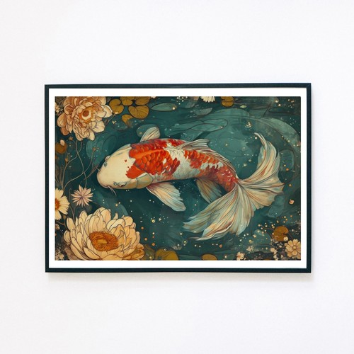 Koi carp fish - koi, stagno