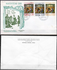 Vaticano 1964 Natale,Natività,Madonna e Bambino,Santa Famiglia,Dipinti,FDC