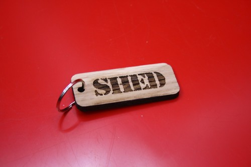 Oak keyring shed laser - shed,
