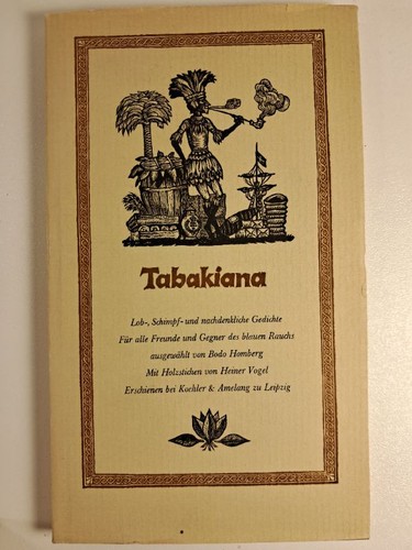 Tabakiana homberg poesie - tabakiana, fumo