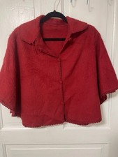Poncho vintage Camargo rosso