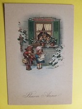 Illustratore A. Bertiglia. Bambini - Buon Anno.