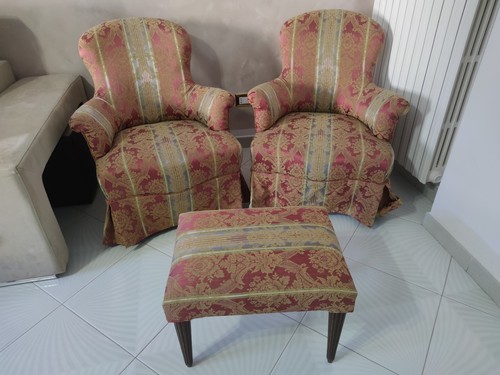 Tris poltrone vintage - , in