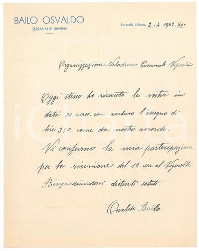 1942 ciclismo serravalle - 1942,