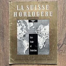 La Suisse Horlogere April 1954 Rare Watch Magazine English Edition