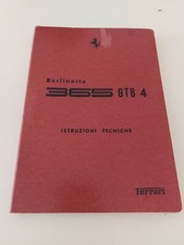 Ferrari 365gtb4 Daytona Manuale Istruzioni Tecniche 1969