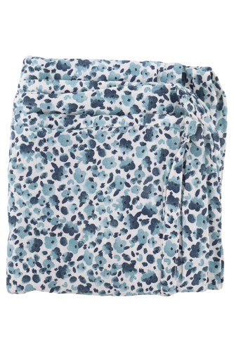 Ikea fodera cuscino blu fiori - cuscino,