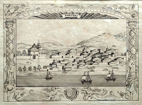 Portici incisione - "portici,,,