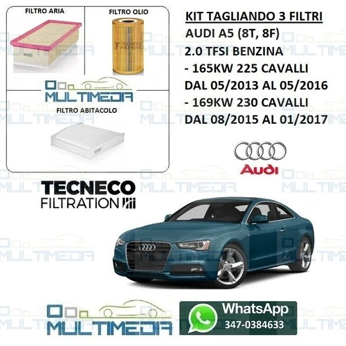 Kit tagliando filtri tecneco - kit,