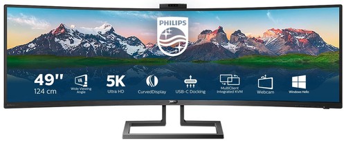 Philips 499p9h monitor curvo - philips,
