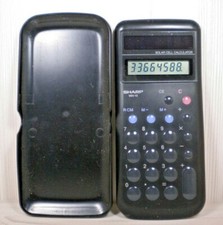 CALCOLATRICE SHARP WN-10 MINUET  SOLAR CELL CALCULATOR NERA   VINTAGE