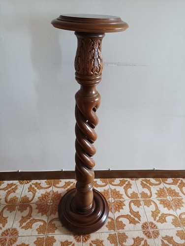 Colonna portavaso legno - portavaso,