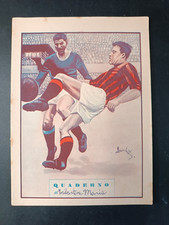 quaderno GIOCATORI MILAN vintage - righe di 1 elementare - interno intonso