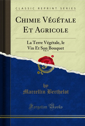 Chimie végétale agricole - et,