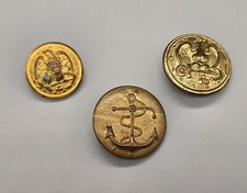 Lotto 3 Bottoni Uniforme Marina Militare USA