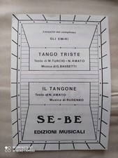 GLI EMIRI "TANGO TRISTE" - "IL TANGONE" - 1977 - EDIZIONI SE.BE. - MONCALIERI