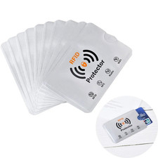 5 x Custodia Schermata Carta di Credito Bancomat ContactLess STOP Truffa POS