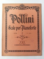 POLLINI Scale per Pianoforte N.760 Edizione CARISCH & Janichen MILANO 