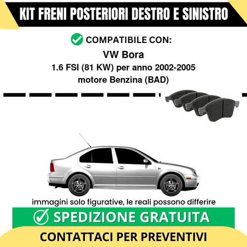Pastiglie freno posteriori - freno, vw