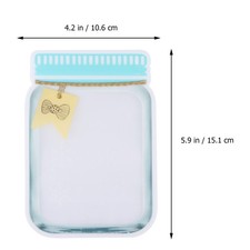 10 pièces Mason en forme de bouteille de sceau alimentaire de voyage