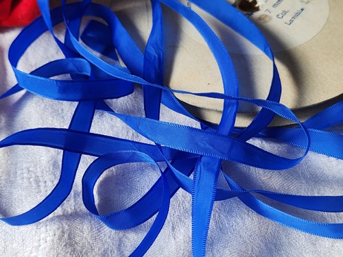 Ruban fine nylon blu 10 - fine, in