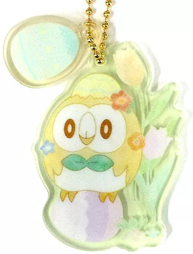 Rowlet pokémon acrylic - rowlet, charm